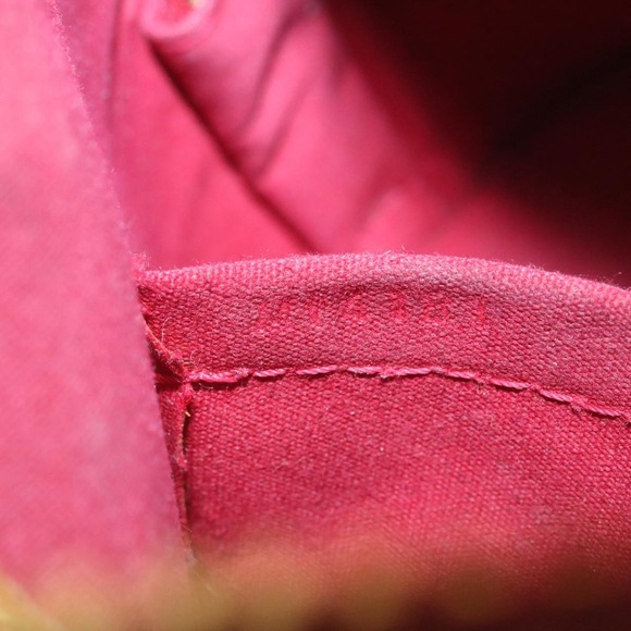 LOUIS VUITTON Vernis Rayures Alma BB Hand Bag Red LV Auth tp198 - Picture 12 of 16